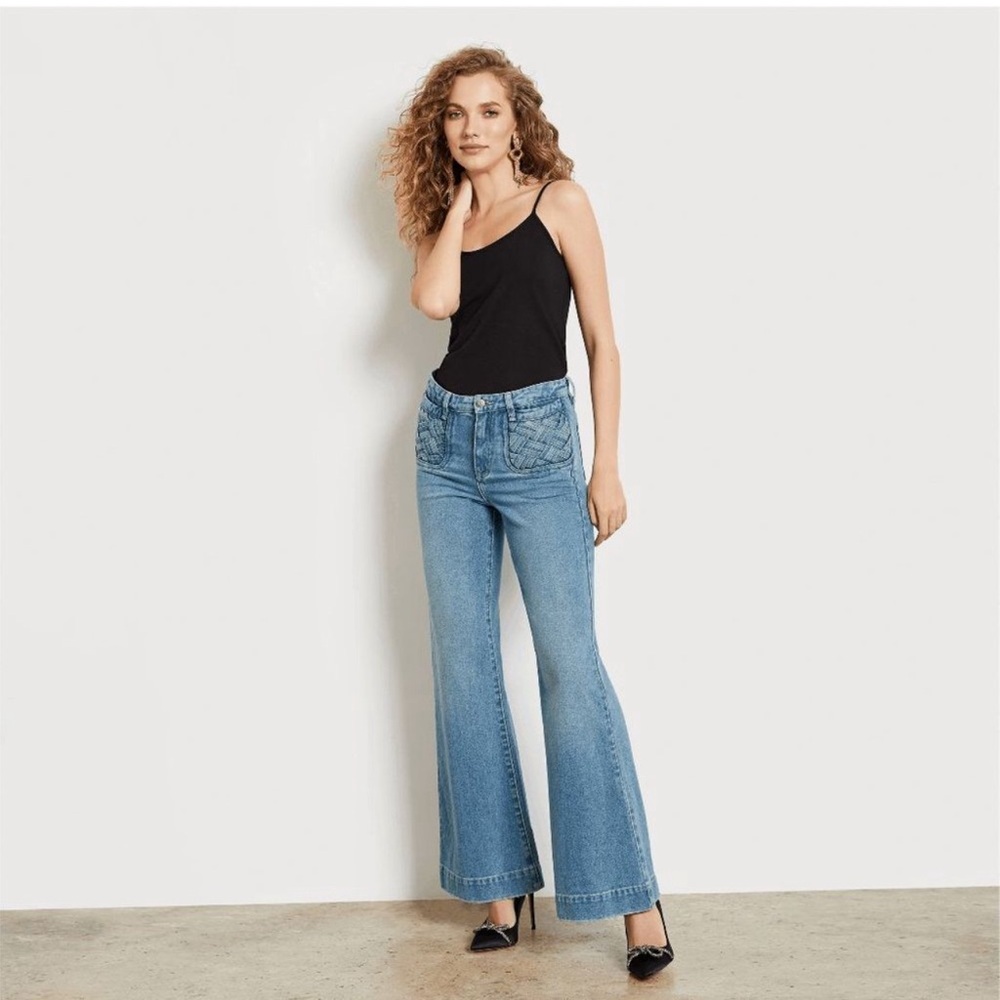Sam Edelman Bay flare trouser jeans NWT